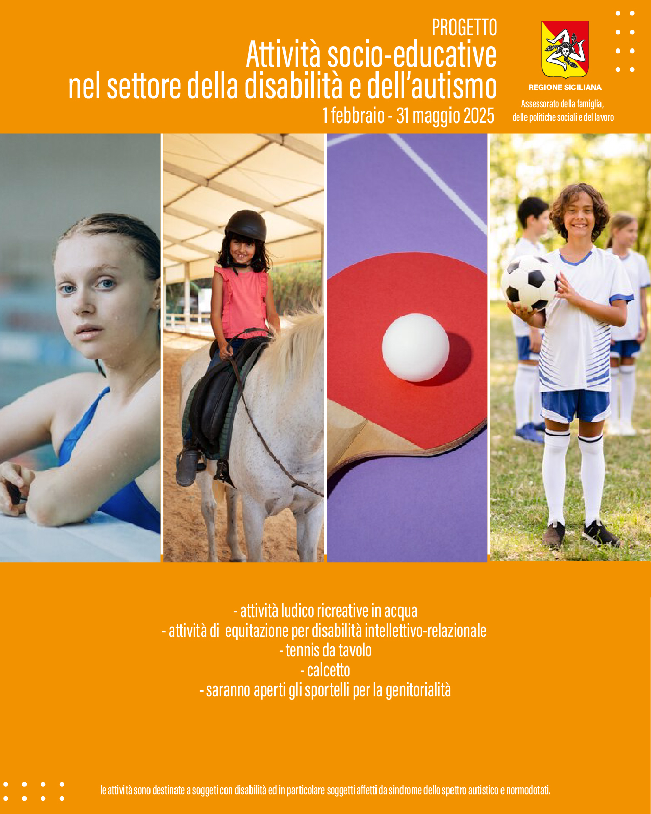 Attività socio-educative nel settore della disabilità e dell'autismo